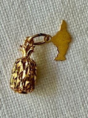 Crea 14k Yellow Gold Pineapple Charm from Hawaii